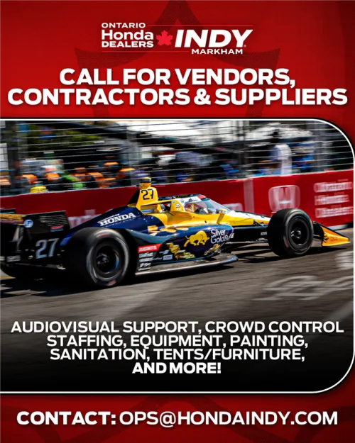 Ontario Honda Dealers Indy Markham "Call for Vendors Contractors and Suppliers"