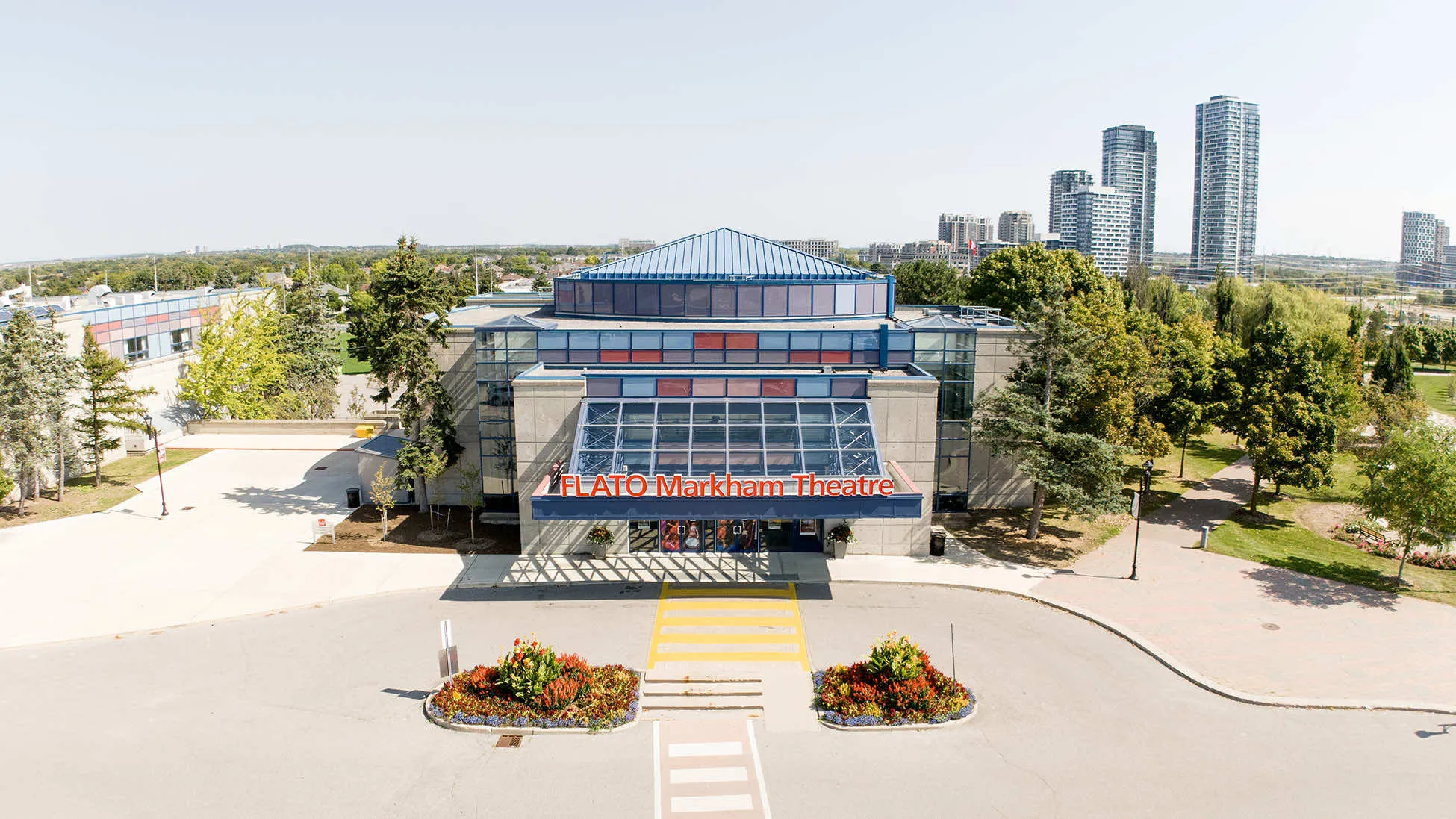 Overhead view of Flato Markham Theatre
