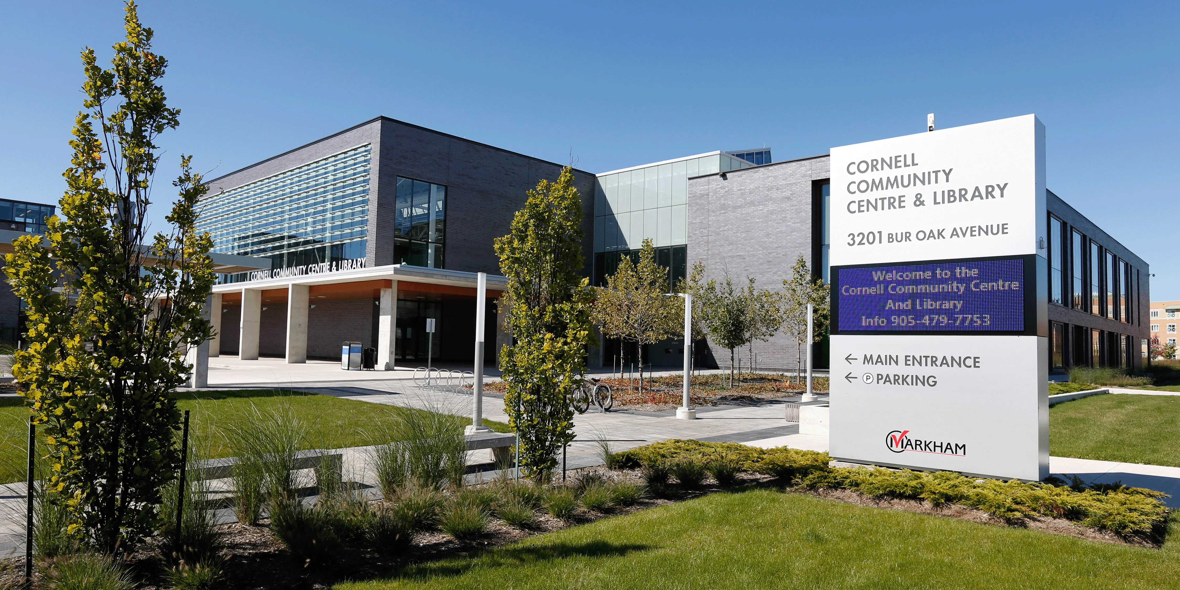Exterior of Cornell Community Centre.