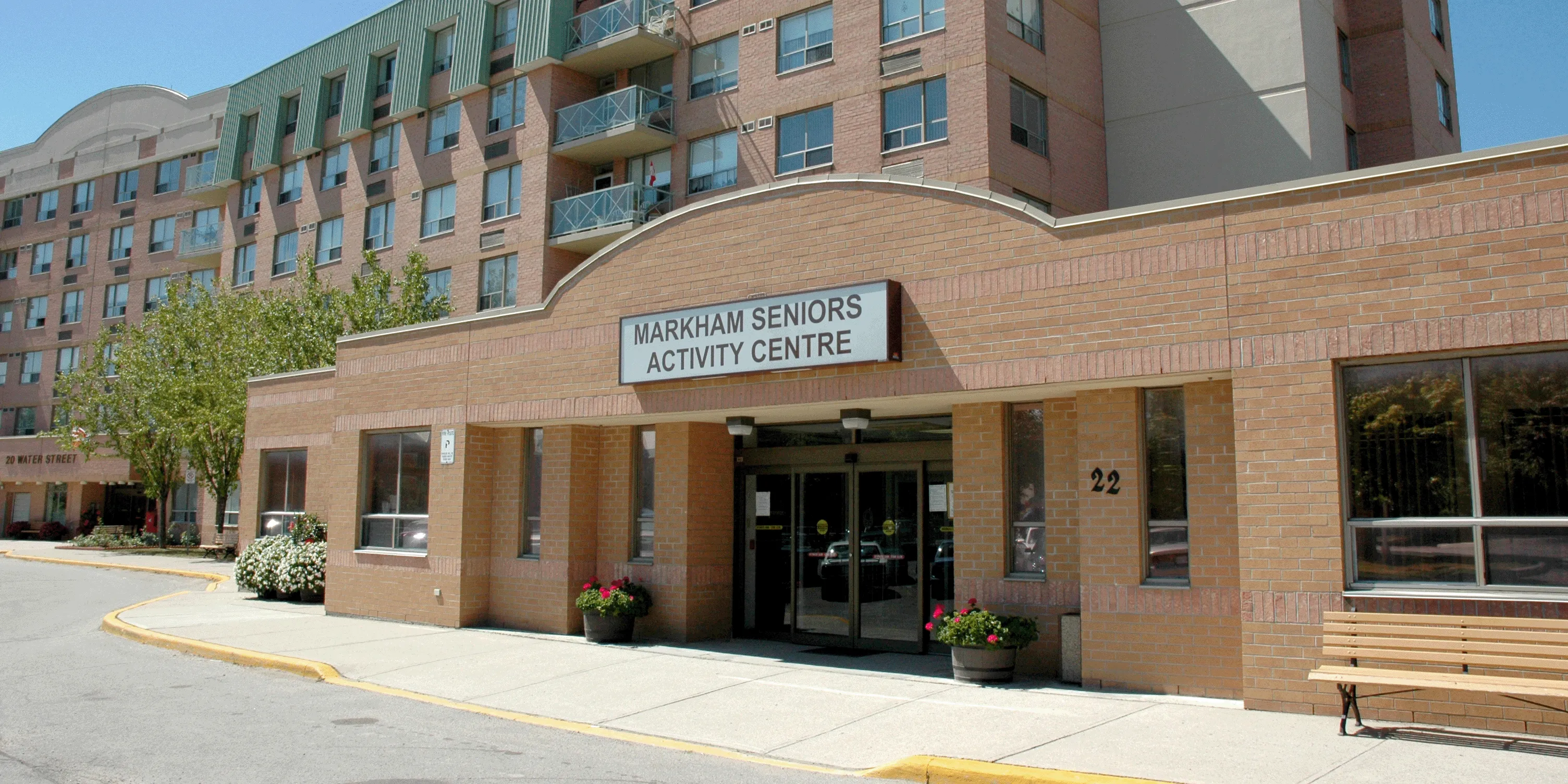 Exterior of Markham Seniors Activity Centre.